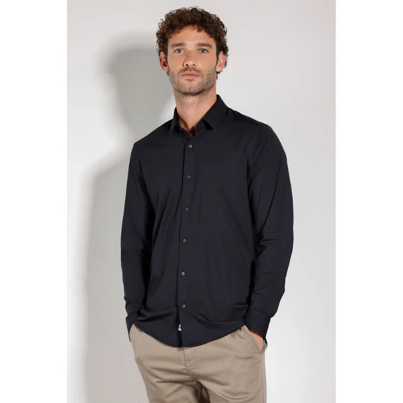 Camisa Bold Manga Longa Preto - G