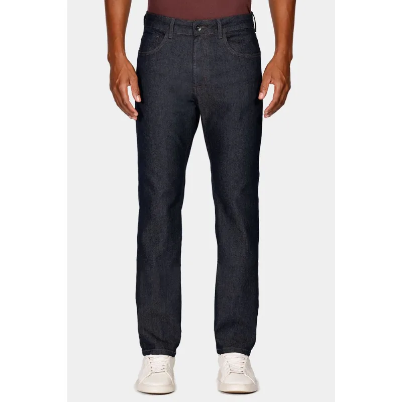 Calça Jeans Regular Escura Azul - 44
