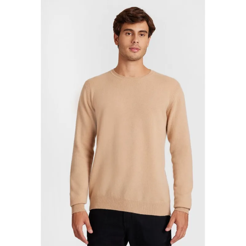 Tricot Manga Longa 100% Cashmere Caramelo - G