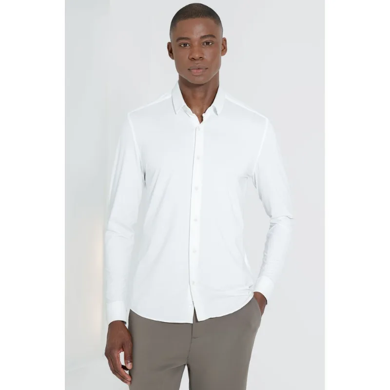 Camisa Bold Manga Longa Branco - XGG