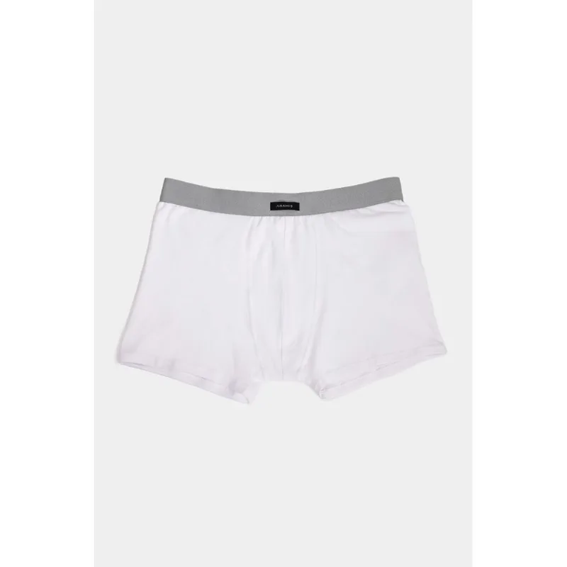Kit Cueca Boxer Longa Cotton Branco - P