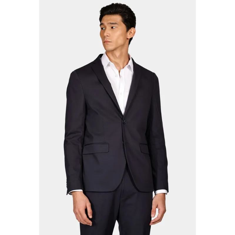 Paletó Algodão Com Elastano Super Slim Marinho - 48M