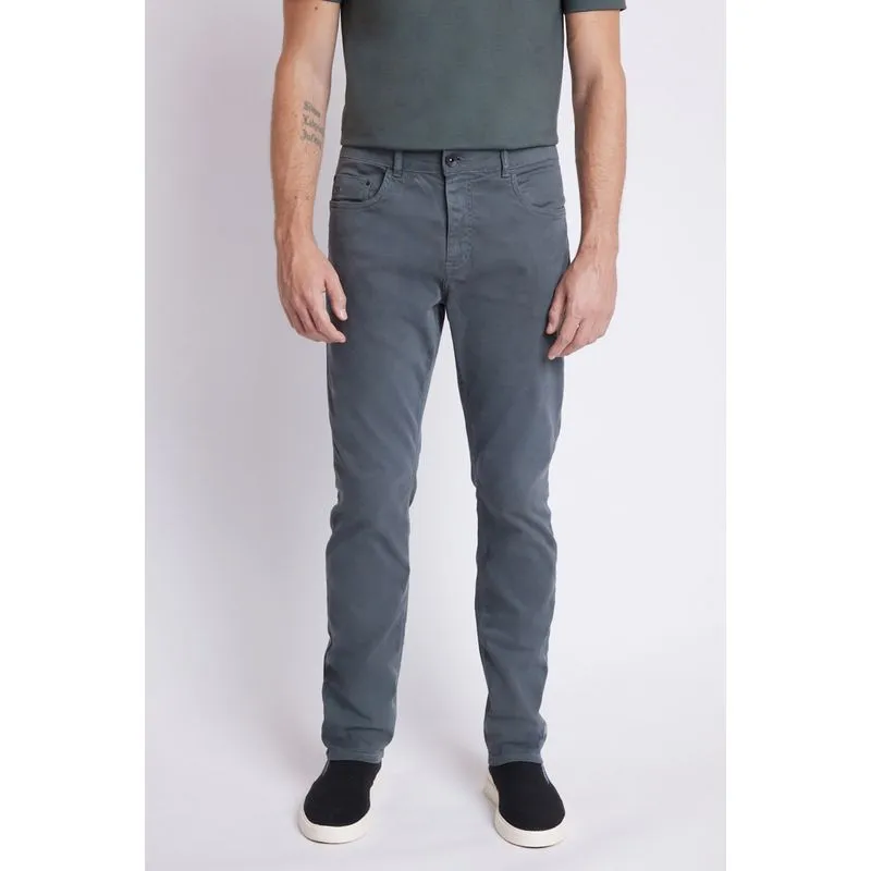 Calça Slim Moletom Color Chumbo - 40