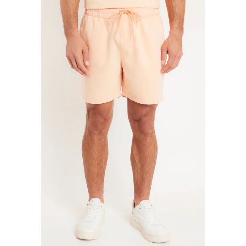 Bermuda Com Elástico Color Laranja - G