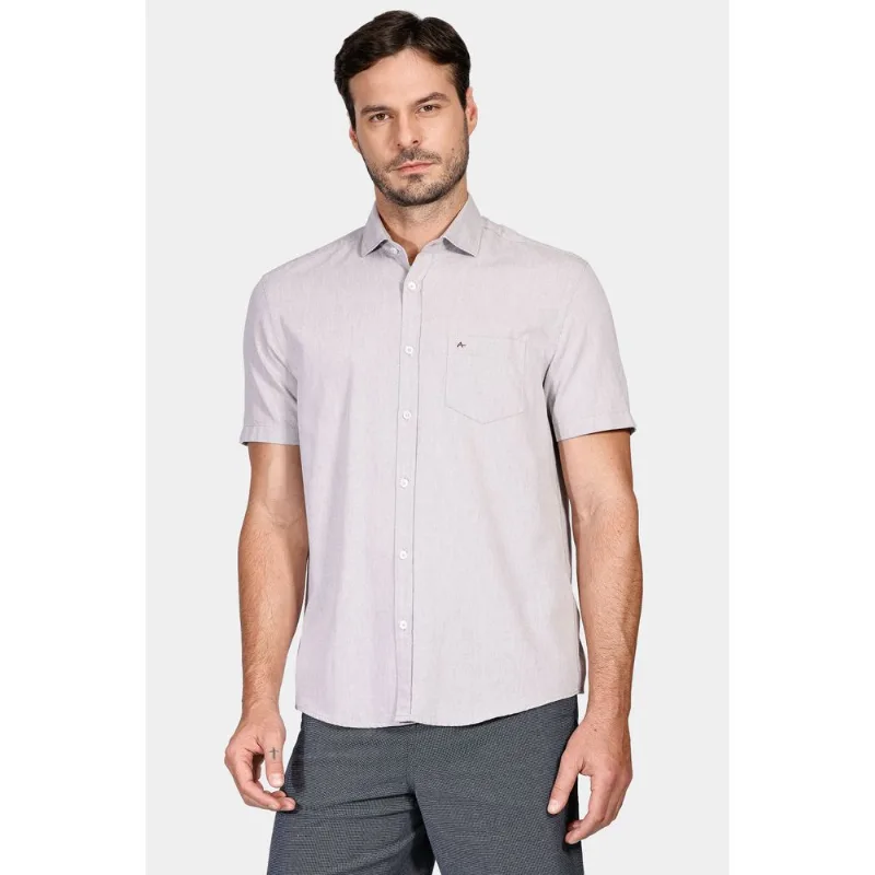 Camisa Regular Bolso Colors Cáqui - P