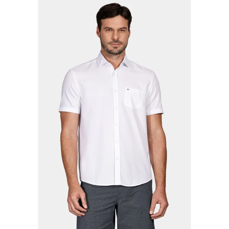 Camisa Regular Bolso Colors Branco - GG