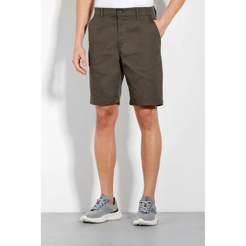 Bermuda Chino Color Antiodor Verde Militar - 50