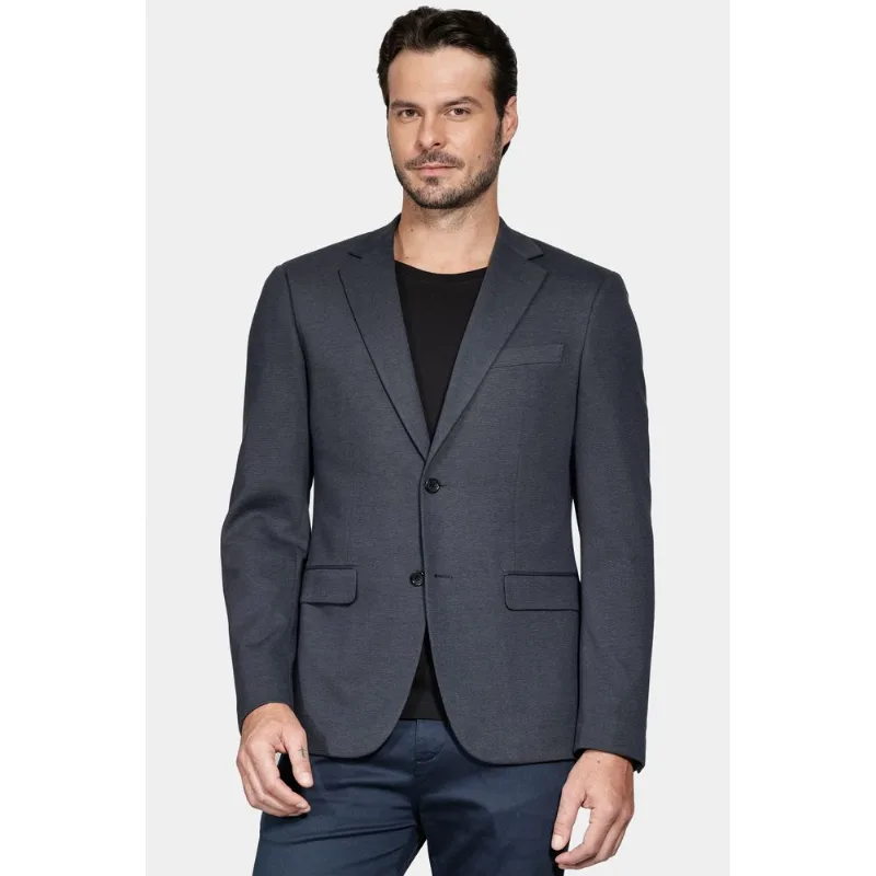 Paletó Super Slim Olho de Perdiz Marinho - 50