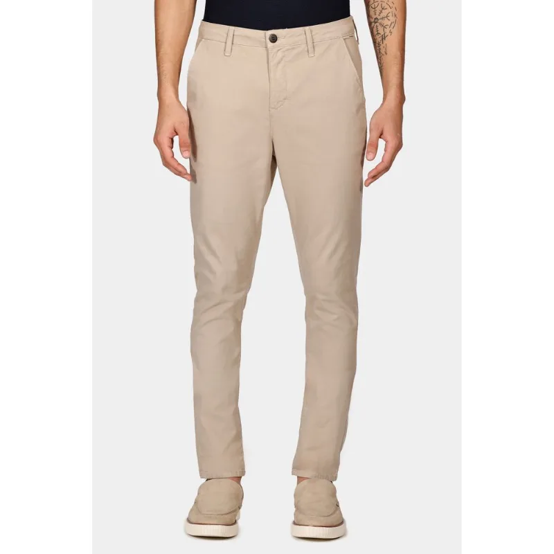 Calça Chino Skinny Sarjada Cáqui - 48
