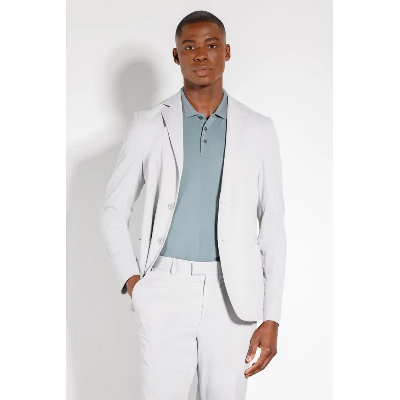 Paletó Tech Twill Super Slim Cinza - 38