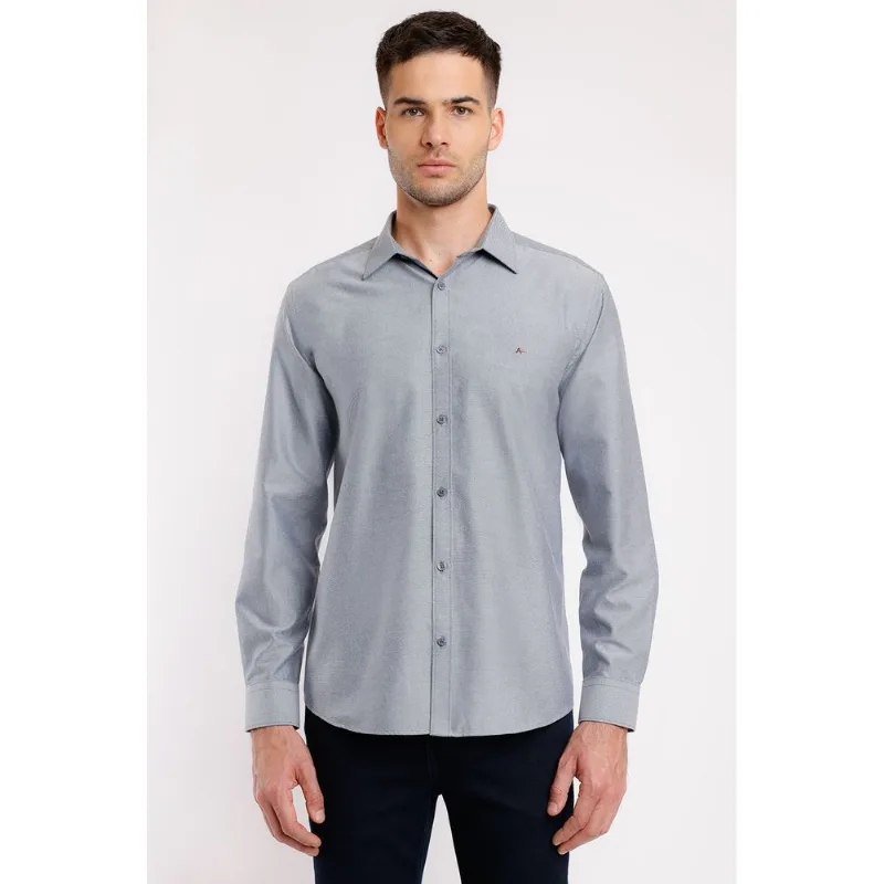 Camisa Regular Oxfordine Marinho - G