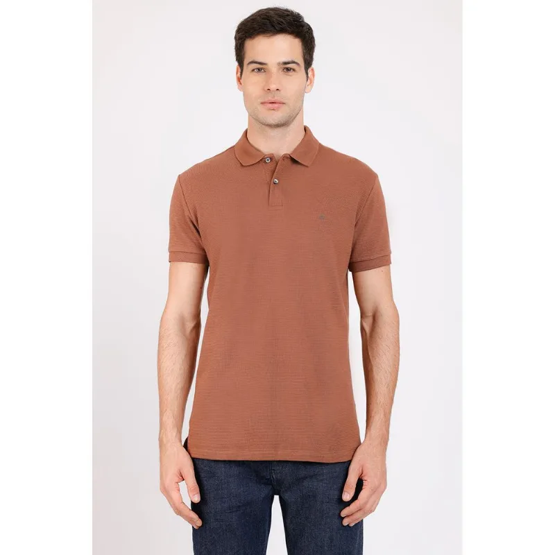 Polo Suedine Canelado Marrom Chocolate - XXG