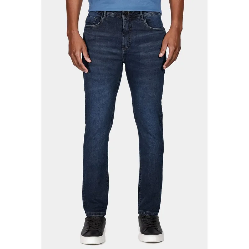 Calça Jeans Slim Azul - 46