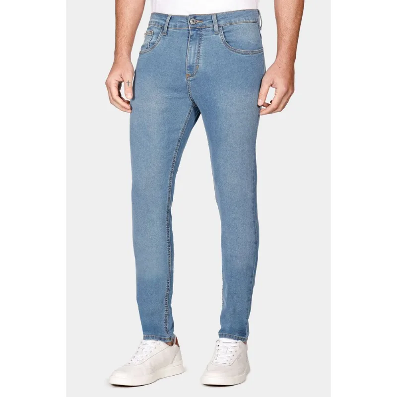Calça Jeans Corte Skinny Azul - 44