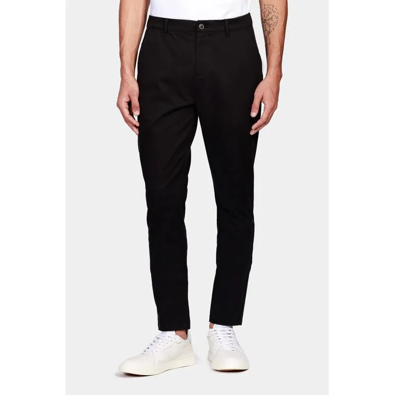 Calça Chino Skinny Clássica Sarja Preto - 40