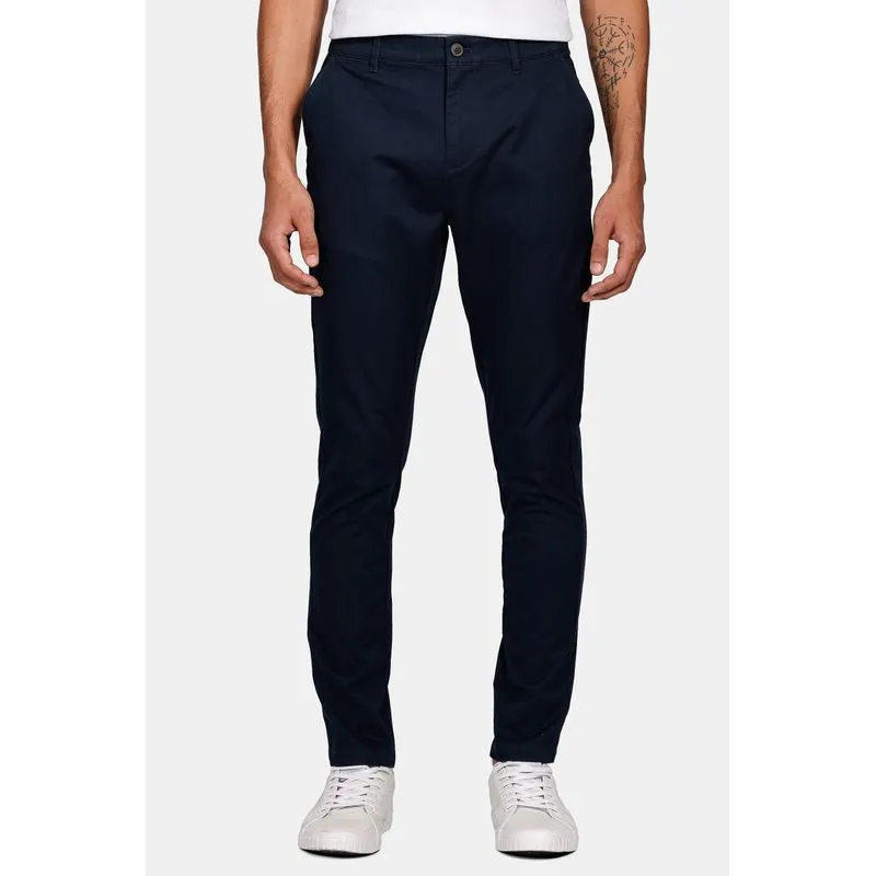 Calça Chino Skinny Clássica Sarja Marinho - 50