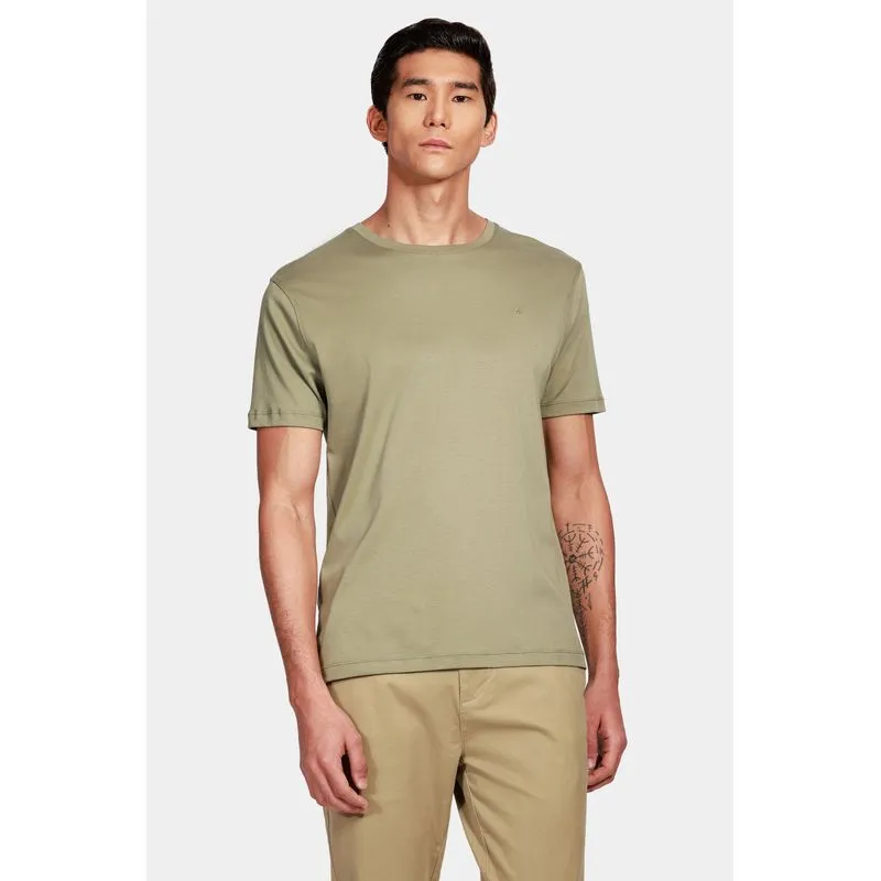 Camiseta Manga Curta Liquid Cotton Verde Militar - G