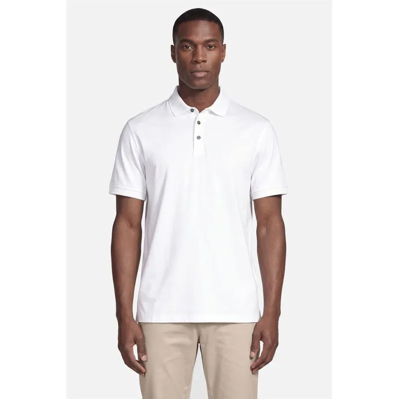 Polo Manga Curta Silk Blend Modal Branco - XXG