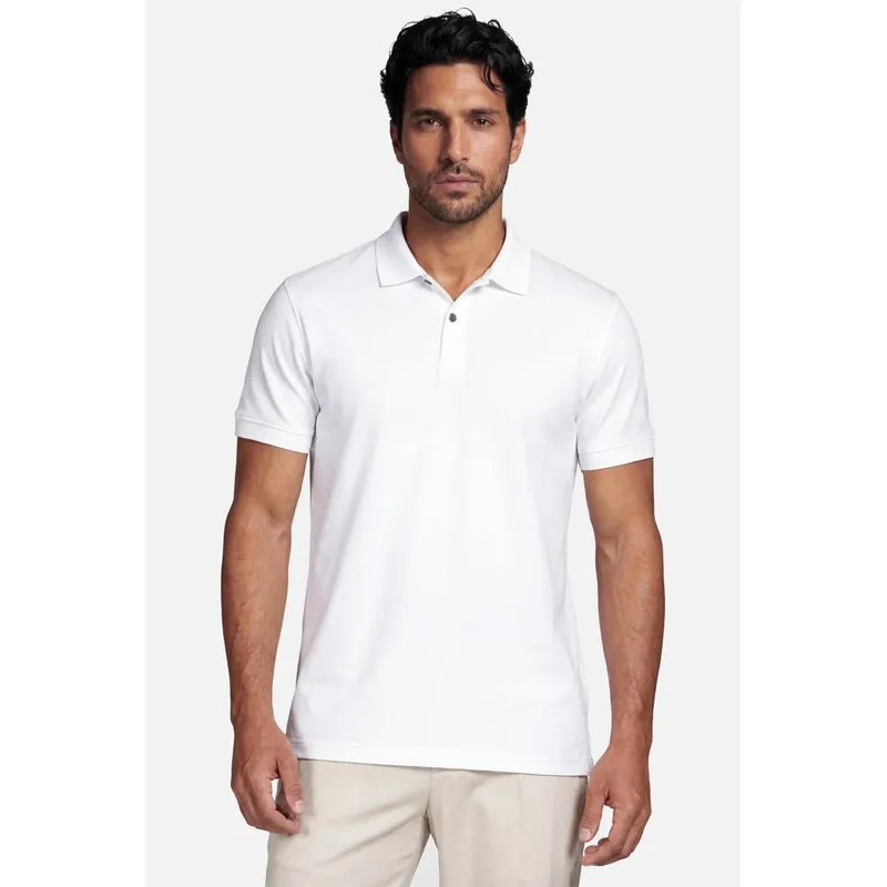 Polo Manga Curta Interlock Pima Branco - XGG