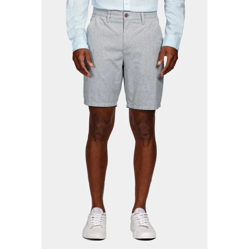 Bermuda Chino Média Stripes Azul Escuro - 48