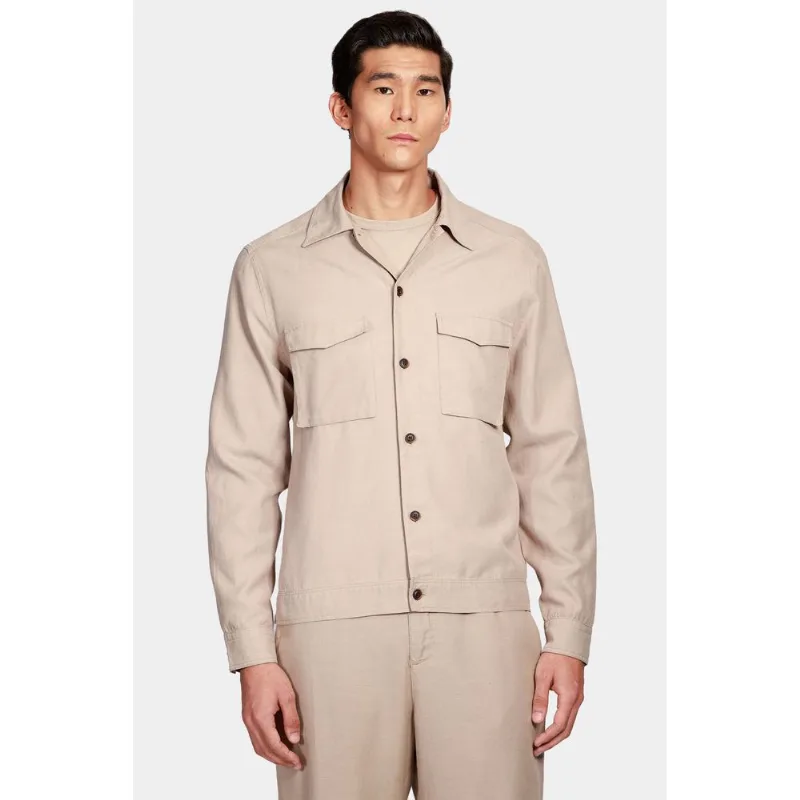 Camisa Manga Longa Overshirt Tencel Lenzing™ Cáqui - M