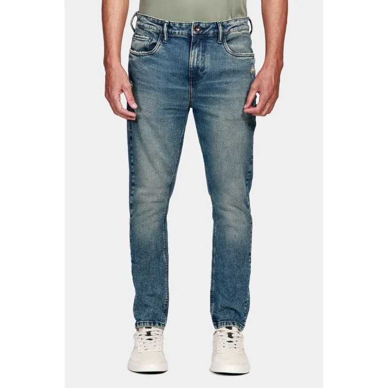 Calça Jeans Regular Eco Média Vintage Azul Médio - 40