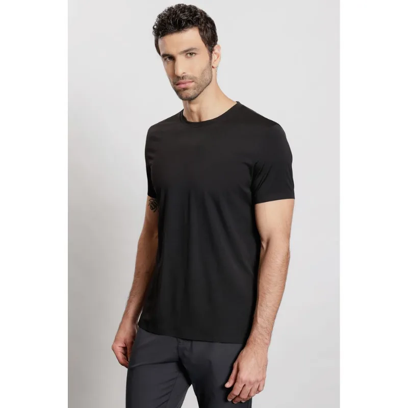 Camiseta Manga Curta Fusionada Preto - GG