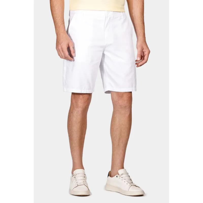 Bermuda Chino Algodão Flamê Colors Branco - 48