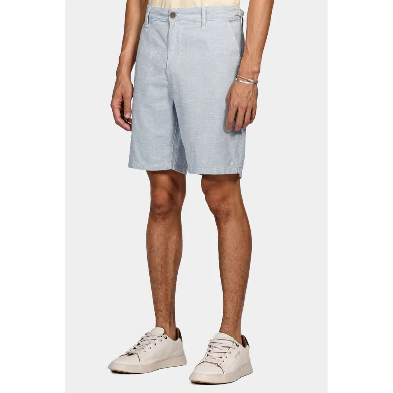 Bermuda Chino Clássica Rústica Azul Claro - 40