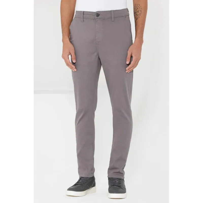 Calça Chino Skinny Antiodor Cinza - 48