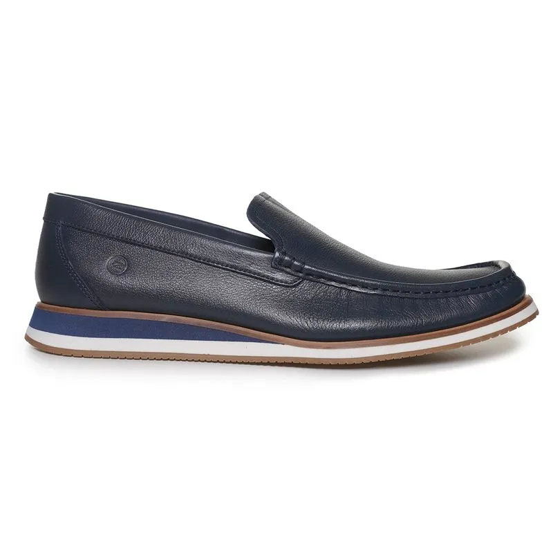 Mocassim Constantino Couro Marinho Masculino 37