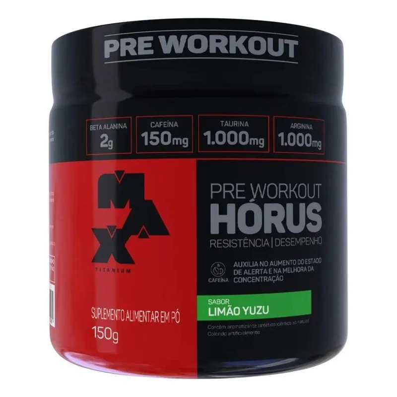 Suplemento Alimentar Em Pó 150g Max Titanium Horus Sabor Lim