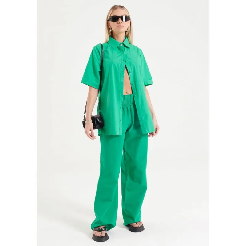 Camisa Alongada Verde M