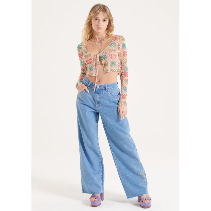 Blusa Cropped com Amarração PP