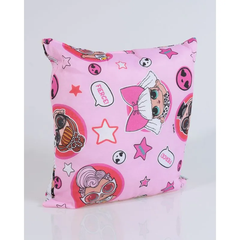 Almofada LOL Surprise 45cm x 45cm Rosa Claro UN