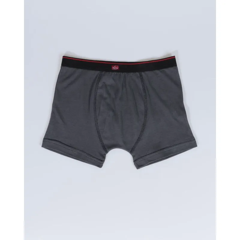 Cueca Boxer Juvenil Algodão Cinza Escuro 14