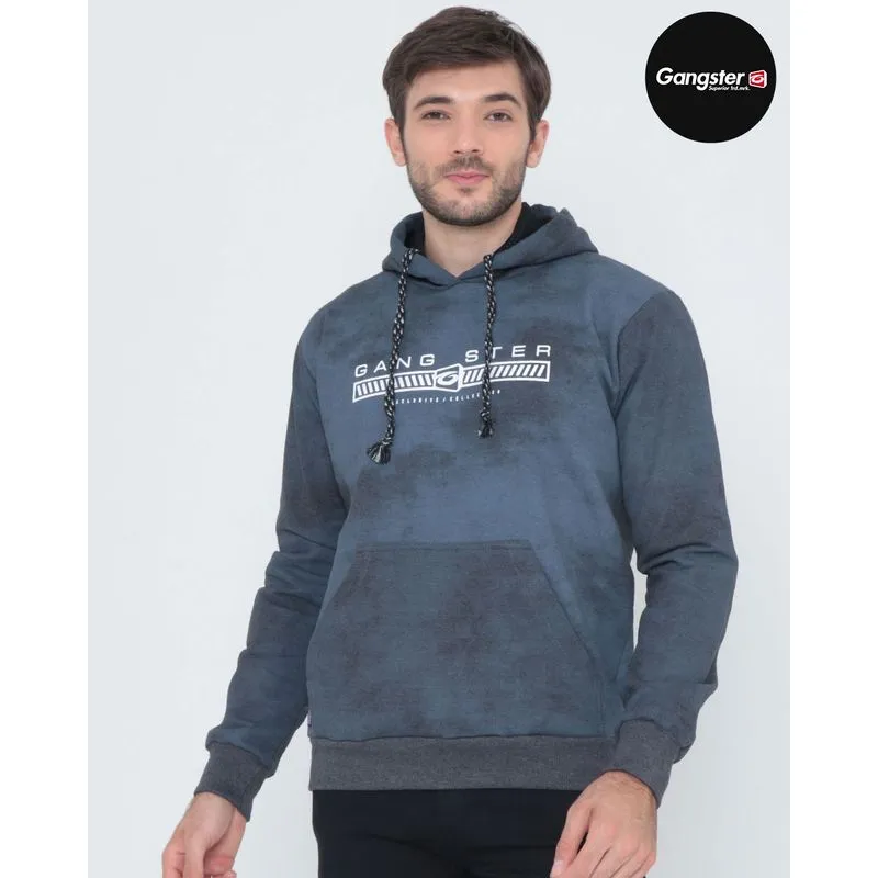 Blusão Masculino De Moletom Gangster Cinza Escuro G