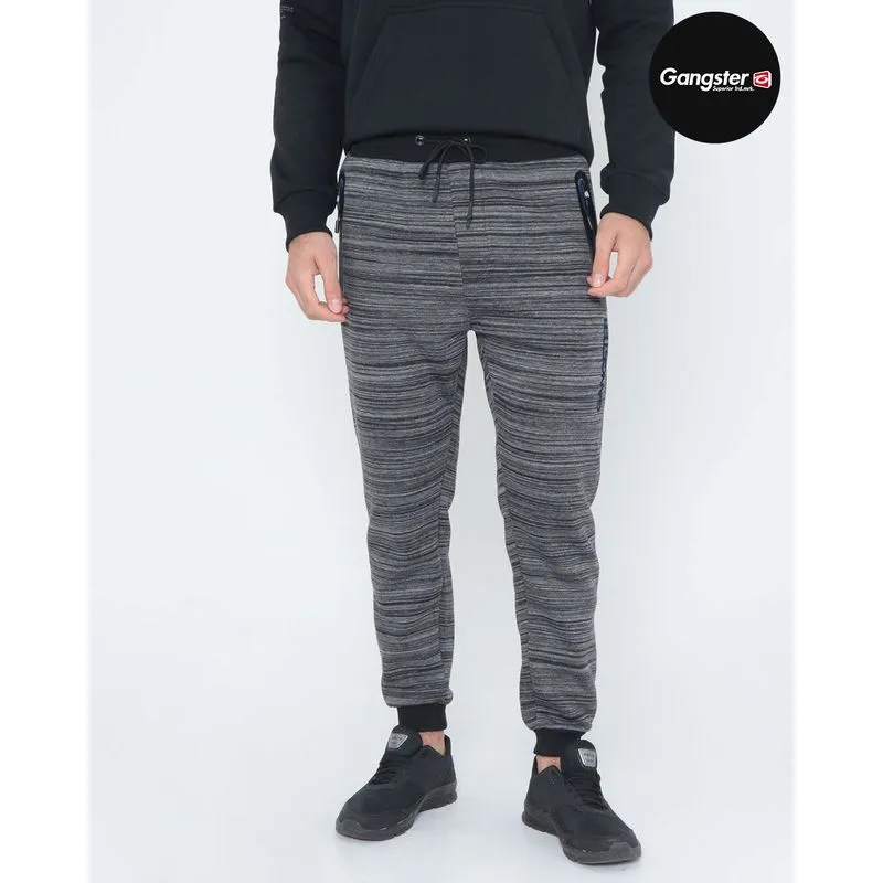 Calça Moletom Masculina Gangster Cinza Escuro M
