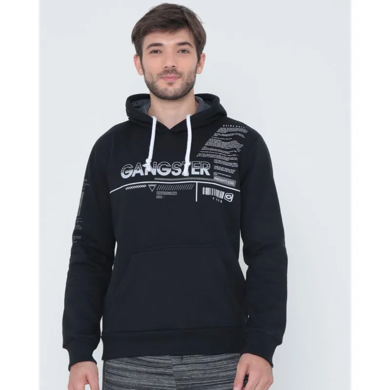 Blusão Masculino De Moletom Gangster Preto GG