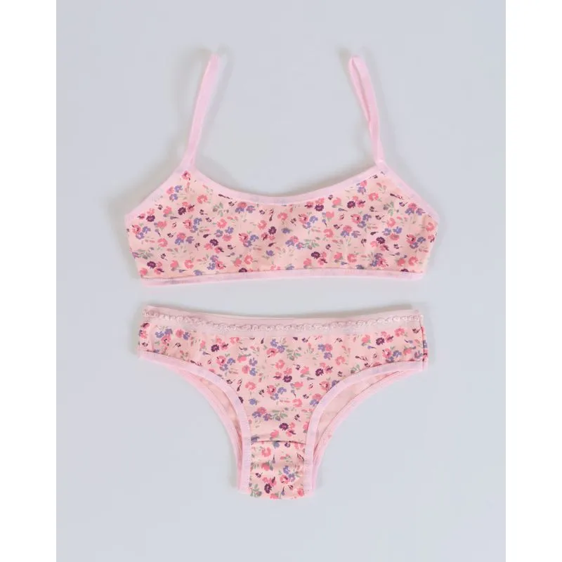 Conjunto Lingerie Juvenil Rosa P
