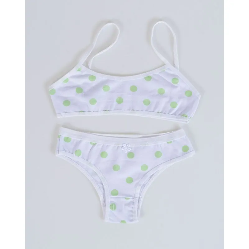 Conjunto Lingerie Juvenil Branco G