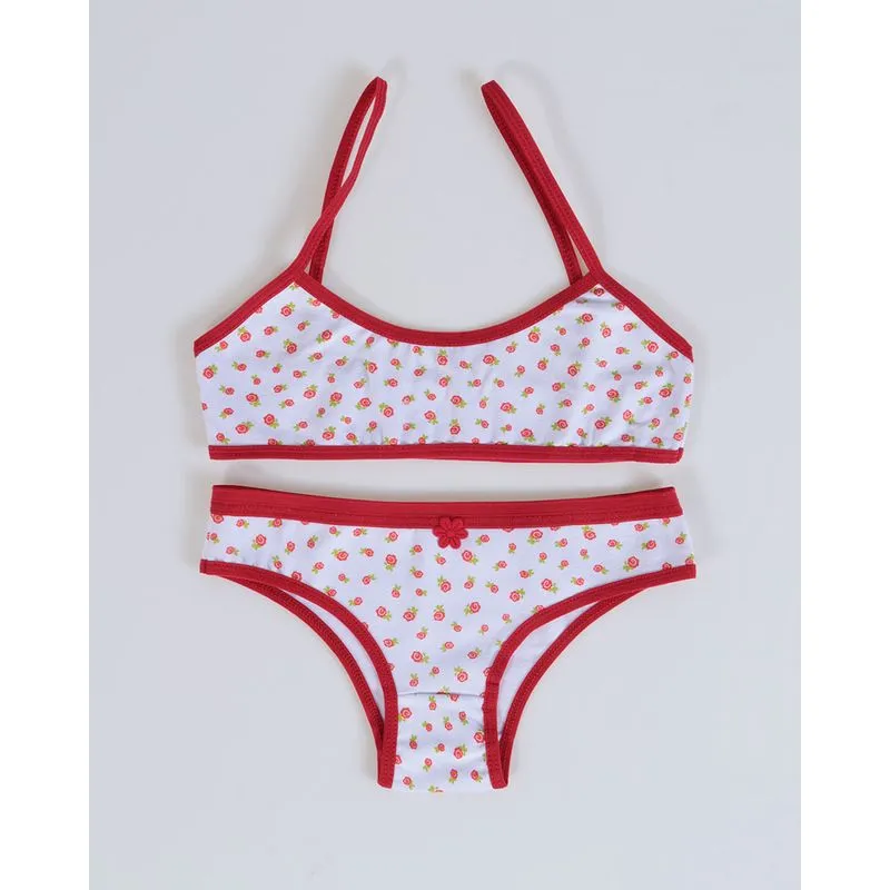 Conjunto Lingerie Juvenil Vermelho M