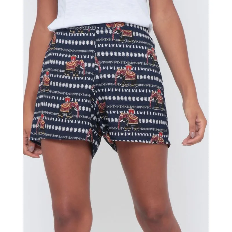 Short Estampado Azul Marinho P