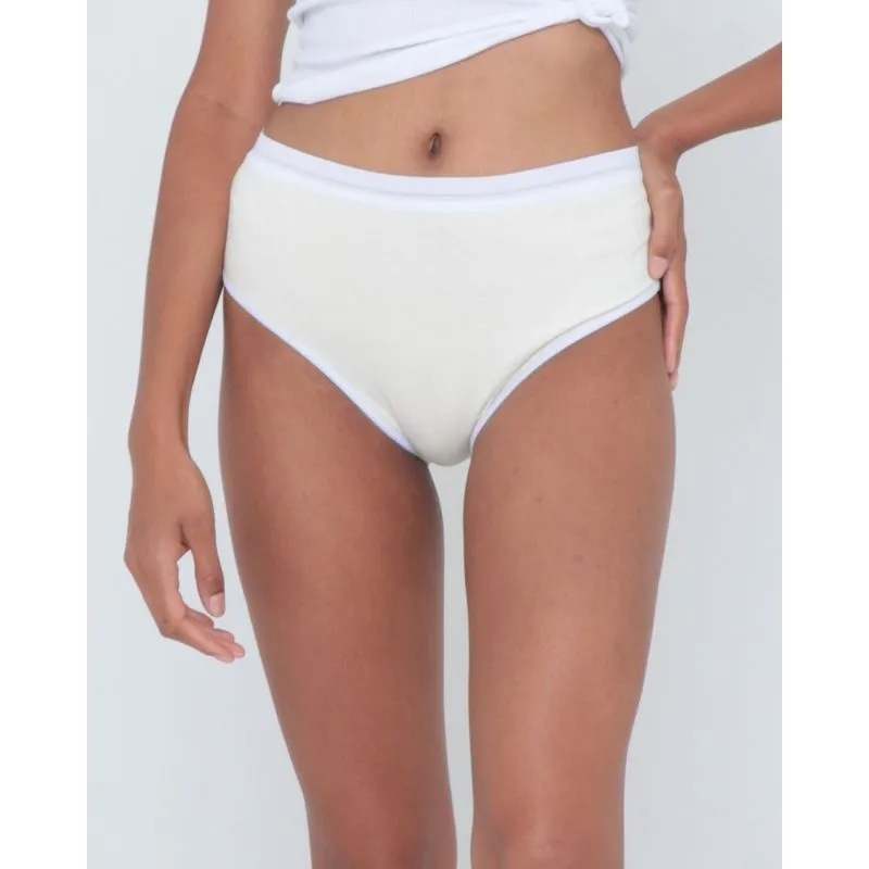 Calcinha Alta Cavada Off White GG