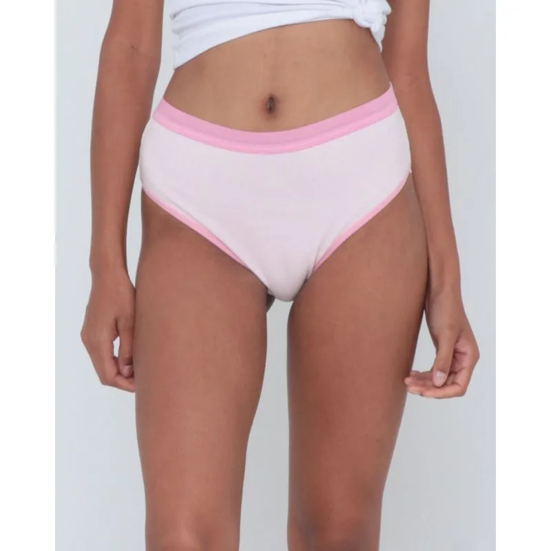 Calcinha Alta Cavada Rosa Claro GG