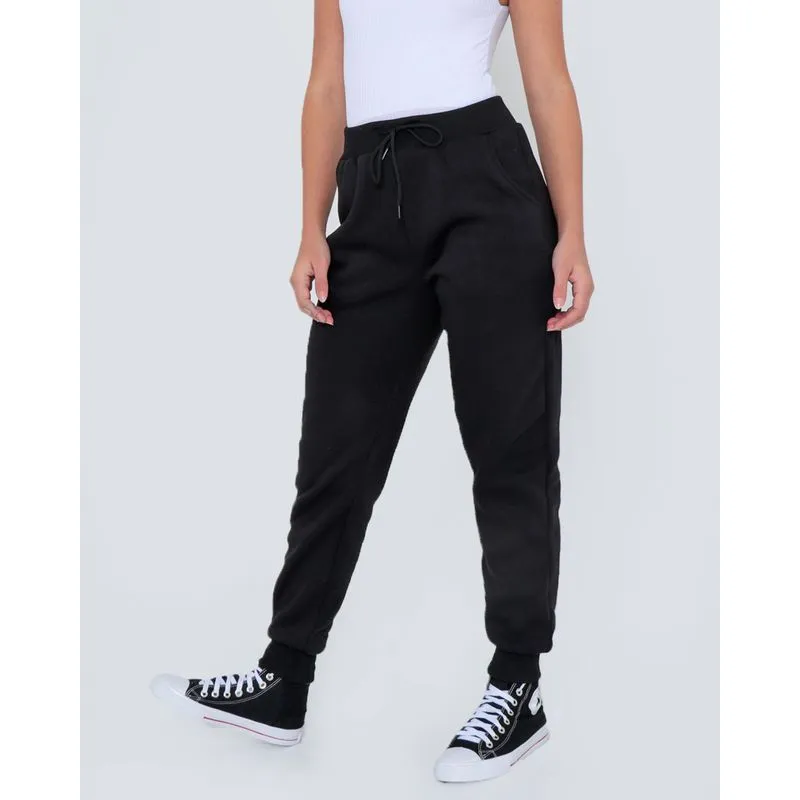 Calça Moletom Feminina Jogger Preta P