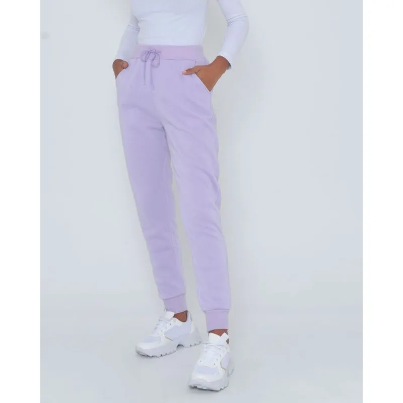 Calça Feminina De Moletom Jogger Lilás P