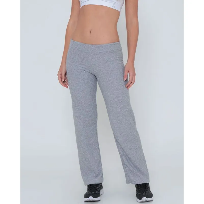 Calça Feminina Fitness Blouclê Cinza Claro P