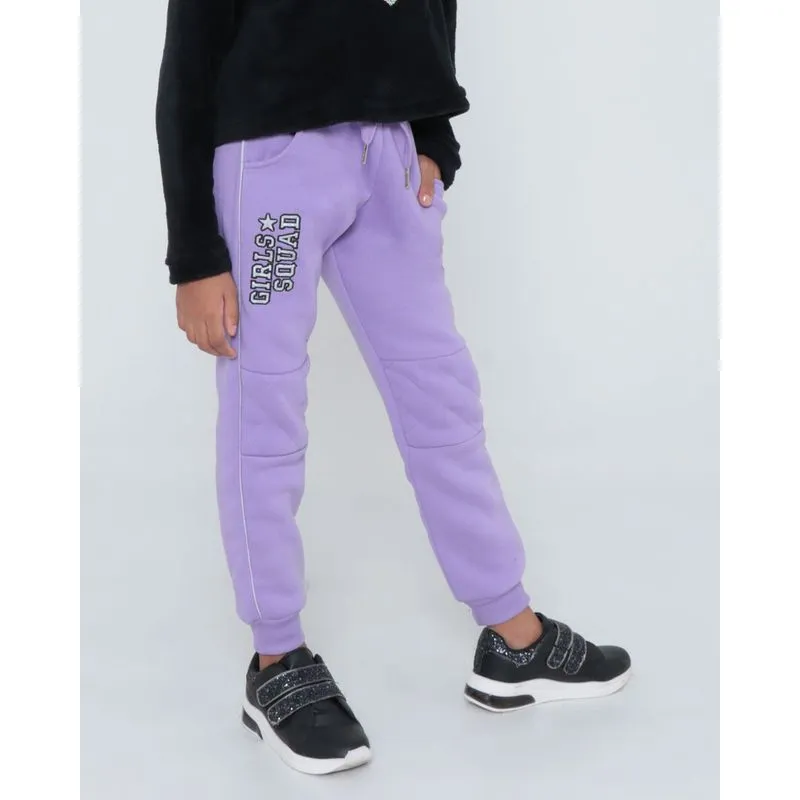 Calça Moletom Infantil Lilás 10