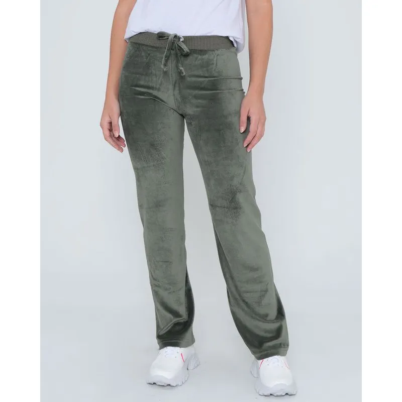 Calça Fitness Feminina Plush Básica Verde G